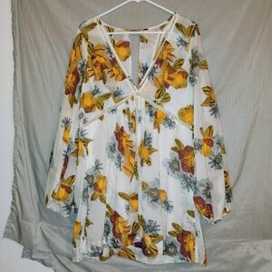 FP Movement by Free People Floral Dress in Yellow and Blue